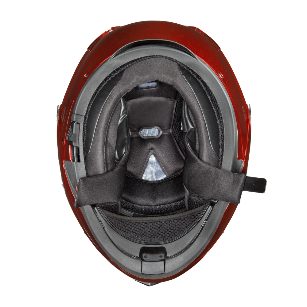 Daytona Glide Modular Motorcycle Helmet - DOT & ECE Approved, Bluetooth Ready, Dual Visor, Men/Women/Youth - Black Cherry