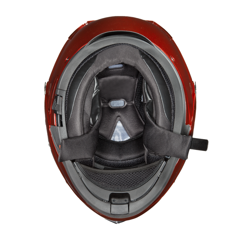 Daytona Glide Modular Motorcycle Helmet - DOT & ECE Approved, Bluetooth Ready, Dual Visor, Men/Women/Youth - Black Cherry