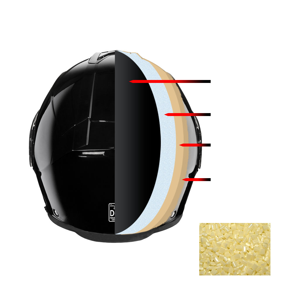 Daytona Glide Modular Motorcycle Helmet - DOT & ECE Approved, Bluetooth Ready, Dual Visor, Men/Women/Youth - Hi-Gloss Black