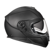 Daytona Glide Modular Motorcycle Helmet - DOT & ECE Approved, Bluetooth Ready, Dual Visor, Men/Women/Youth - Dull Black