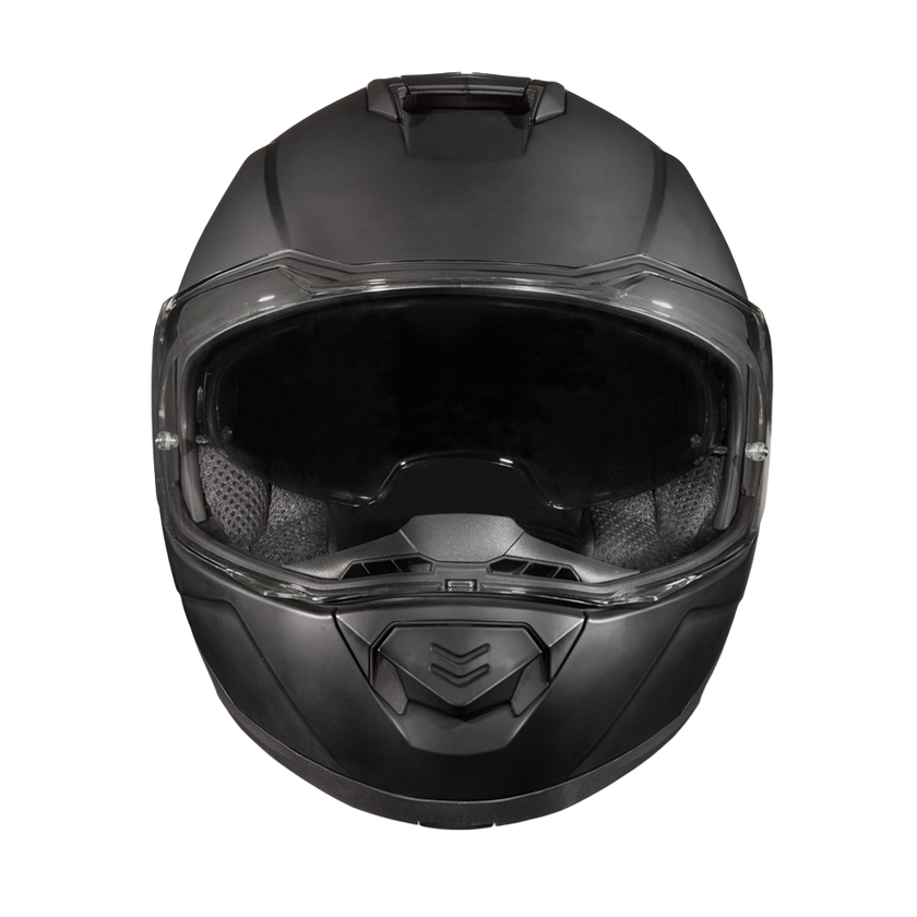 Daytona Glide Modular Motorcycle Helmet - DOT & ECE Approved, Bluetooth Ready, Dual Visor, Men/Women/Youth - Dull Black