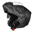 Daytona Glide Modular Motorcycle Helmet - DOT & ECE Approved, Bluetooth Ready, Dual Visor, Men/Women/Youth - Dull Black
