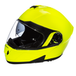 Daytona Glide Modular Motorcycle Helmet - DOT & ECE Approved, Bluetooth Ready, Dual Visor, Men/Women/Youth - Fluorescent Yellow