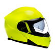 Daytona Glide Modular Motorcycle Helmet - DOT & ECE Approved, Bluetooth Ready, Dual Visor, Men/Women/Youth - Fluorescent Yellow