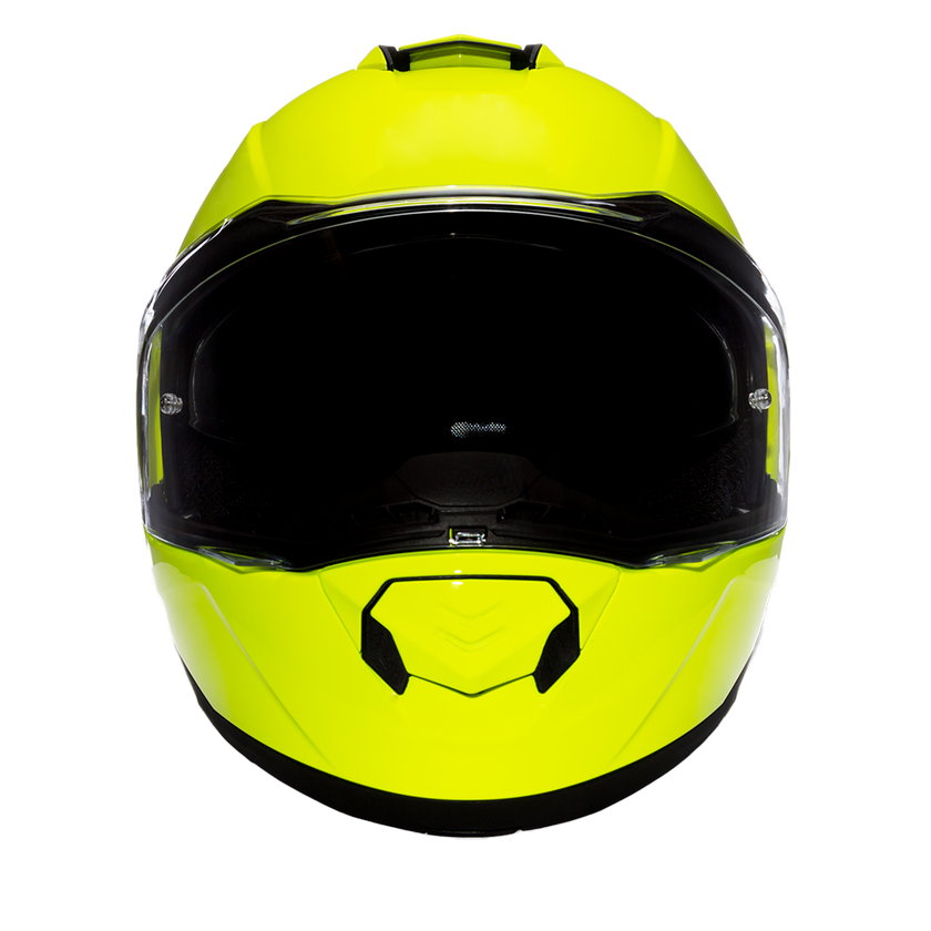 Daytona Glide Modular Motorcycle Helmet - DOT & ECE Approved, Bluetooth Ready, Dual Visor, Men/Women/Youth - Fluorescent Yellow