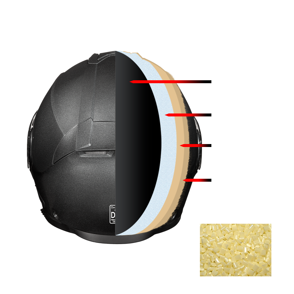 Daytona Glide Modular Motorcycle Helmet - DOT & ECE Approved, Bluetooth Ready, Dual Visor, Men/Women/Youth - Gun Metal Grey Metallic