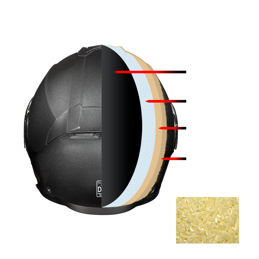Daytona Glide Modular Motorcycle Helmet - DOT & ECE Approved, Bluetooth Ready, Dual Visor, Men/Women/Youth - Gun Metal Grey Metallic