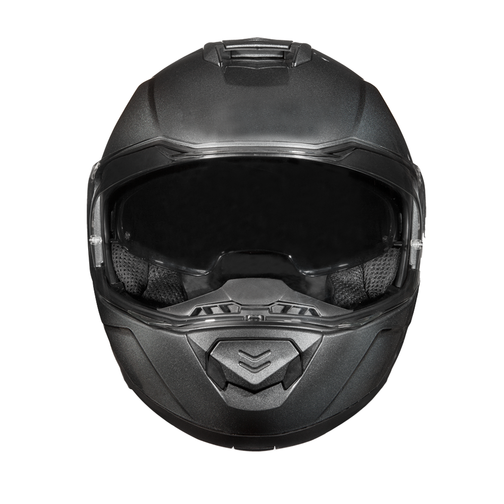 Daytona Glide Modular Motorcycle Helmet - DOT & ECE Approved, Bluetooth Ready, Dual Visor, Men/Women/Youth - Gun Metal Grey Metallic