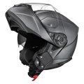 Daytona Glide Modular Motorcycle Helmet - DOT & ECE Approved, Bluetooth Ready, Dual Visor, Men/Women/Youth - Gun Metal Grey Metallic