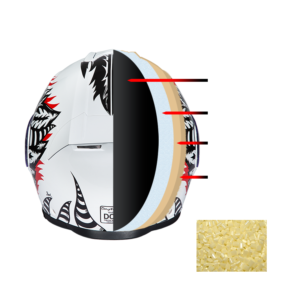 Daytona Glide Modular Motorcycle Helmet - DOT & ECE Approved, Bluetooth Ready, Dual Visor, Men/Women/Youth - W/ Phoenix