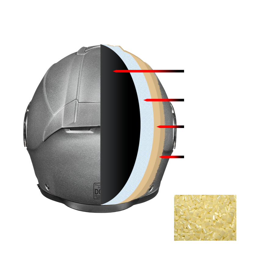 Daytona Glide Modular Motorcycle Helmet - DOT & ECE Approved, Bluetooth Ready, Dual Visor, Men/Women/Youth- Silver Metallic