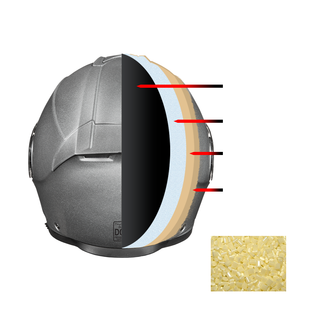 Daytona Glide Modular Motorcycle Helmet - DOT & ECE Approved, Bluetooth Ready, Dual Visor, Men/Women/Youth- Shark Blu