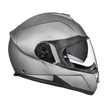 Daytona Glide Modular Motorcycle Helmet - DOT & ECE Approved, Bluetooth Ready, Dual Visor, Men/Women/Youth- Silver Metallic