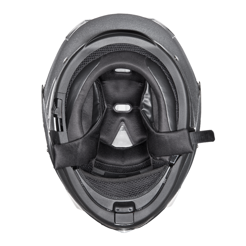 Daytona Glide Modular Motorcycle Helmet - DOT & ECE Approved, Bluetooth Ready, Dual Visor, Men/Women/Youth- Silver Metallic