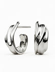 Milos Wave Hoops | Sterling Silver