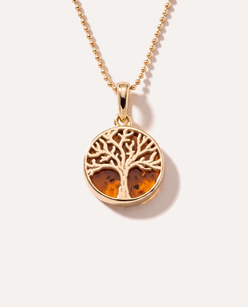 Mini ciondolo Albero della Vita placcato oro