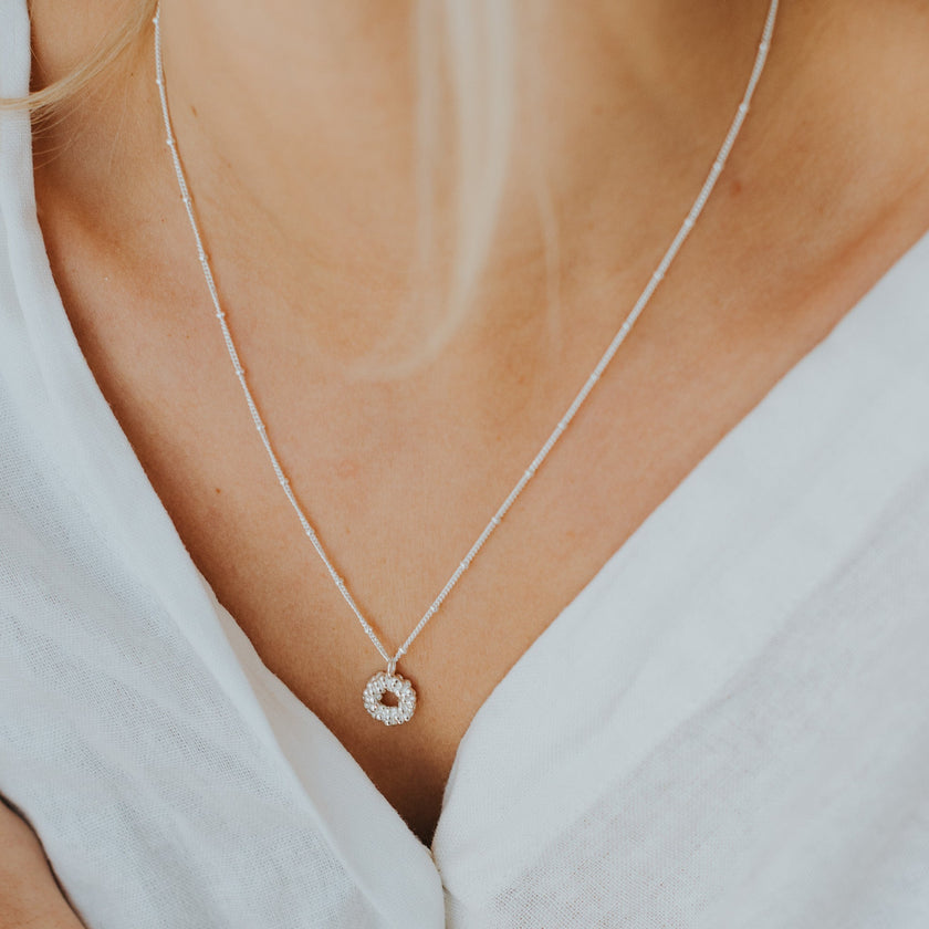 Mini Silver Barnacle Necklace