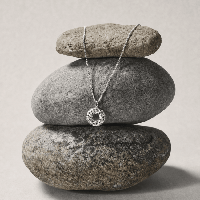 Mini Silver Barnacle Necklace