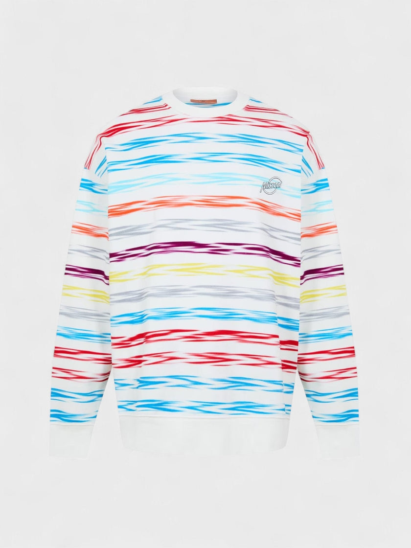 Missoni Printed Crewneck Sweatshirt Multi White