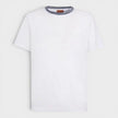 Contrast Detail T-Shirt Space Dyed Navy White