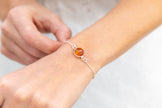 Bracciale a catena ESSENTIALS color ambra