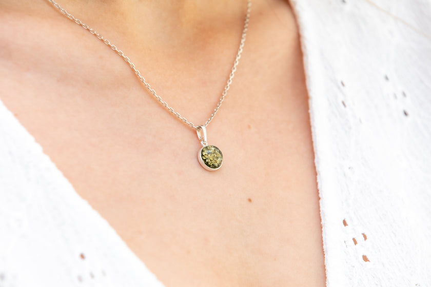 Ciondolo ESSENTIALS Mini Ambra Verde