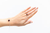 Bracciale a catena con maglie ESSENTIALS color ambra ciliegia