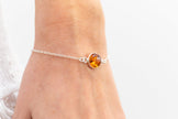 Bracciale a catena ESSENTIALS color ambra