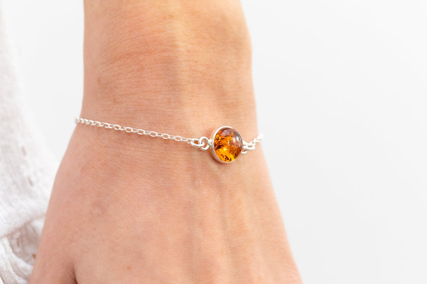 Bracciale a catena ESSENTIALS color ambra