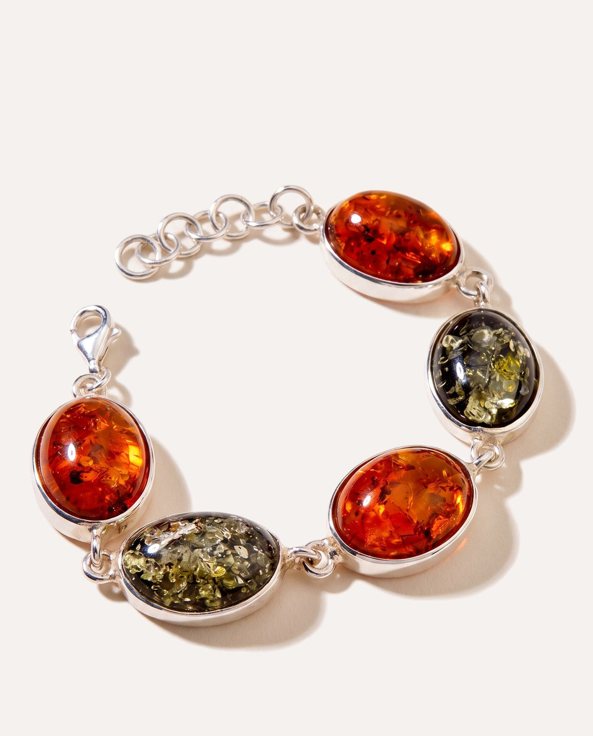 Bracelet Sérénité en Ambre Multicolore