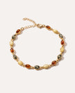 Multicoloured Gold Oval Bracelet