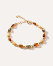 Multicoloured Gold Oval Bracelet