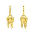 Gold Lover’s Remnant Heavy Tooth Earrings