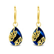Siren’s Sorrow Teardrop Gold Earrings