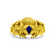 Sovereign Of The Sea Blue Stone Gold Ring
