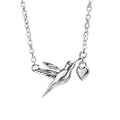 Beginnings Hummingbird Heart Necklace
