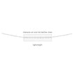 Beginnings Diamond Cut Oval Gliederkette
