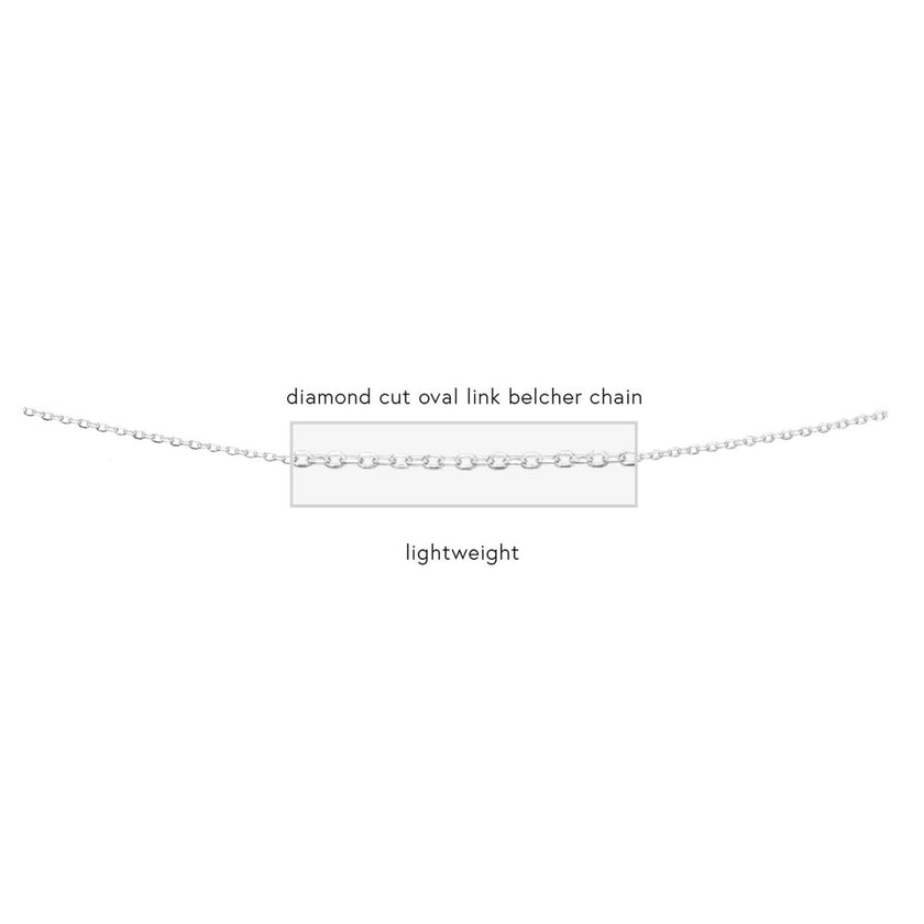 Beginnings Diamond Cut Oval Gliederkette
