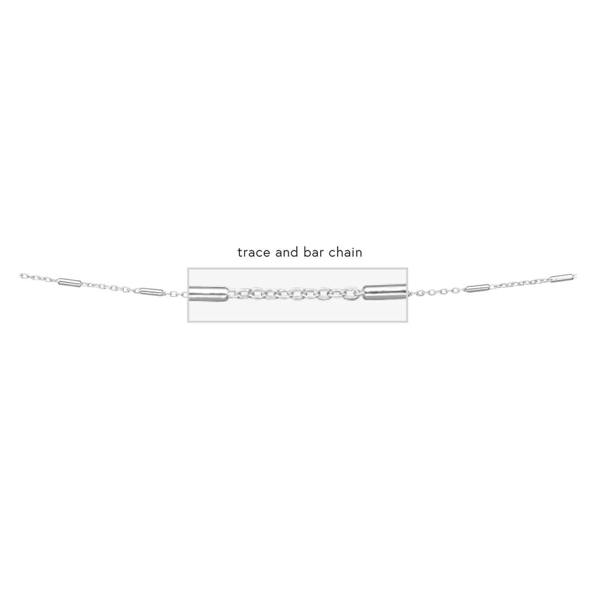 Beginnings Oval Link Trace and Cylinder Chain 46cm