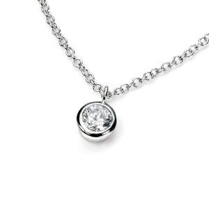Beginnings Solitaire Necklace with Cubic Zirconia