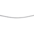 Beginnings Rhodium Plated Diamond Cut Curb Chain 51cm