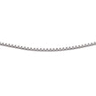 Beginnings Rhodium Plated Box Chain with Extender 46cm-51cm