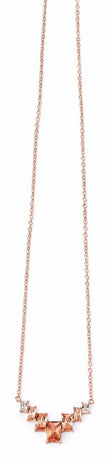 Beginnings Rose Gold and Cubic Zirconia Necklace