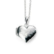 Beginnings Hammered Heart Locket Necklace 40+5cm