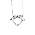Beginnings Pretzel Heart Necklace 45cm