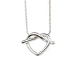 Beginnings Pretzel Heart Necklace 45cm
