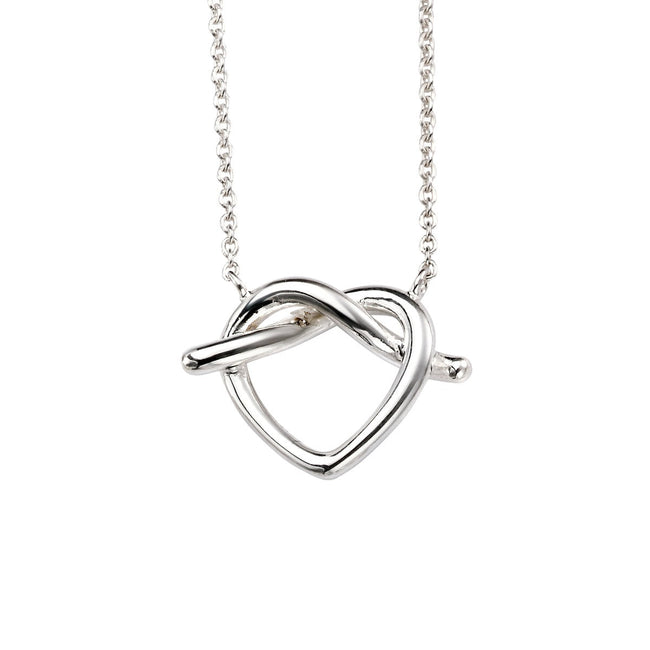 Beginnings Pretzel Heart Necklace 45cm