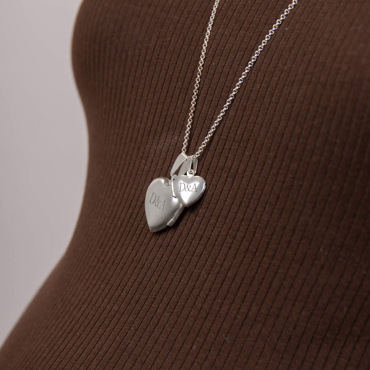 Beginnings Large Silver Heart Locket