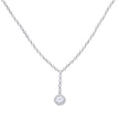 Diamonfire Pave Set Zirconia Drop Necklace