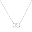 Diamonfire Interlocking Rings Necklace